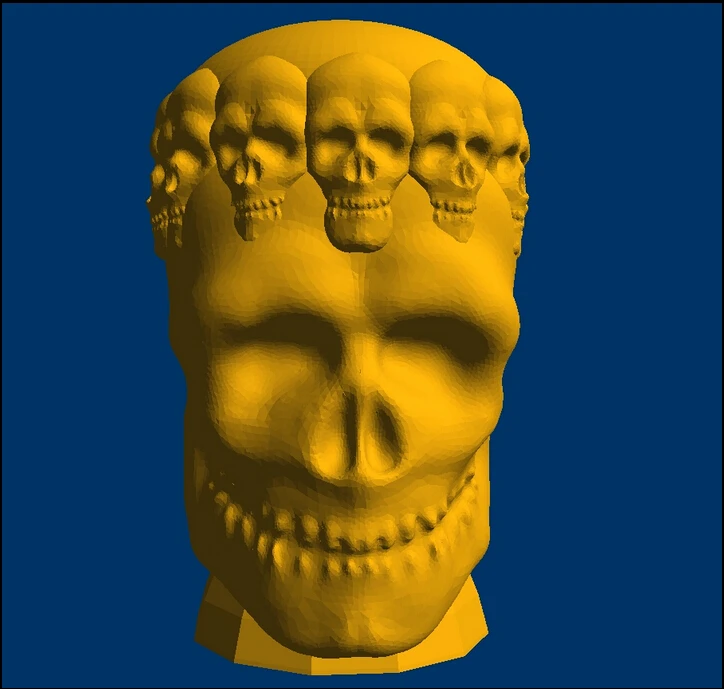 Artcam 3d рельеф дизайн гравировка STL 3D модели для CNC Скелет король | Инструменты