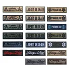 100% Вышитые тиара международной спасения свободы или смерти Hatband акриловые значки Epaulette налокотник Альфа нашивки в форме собак