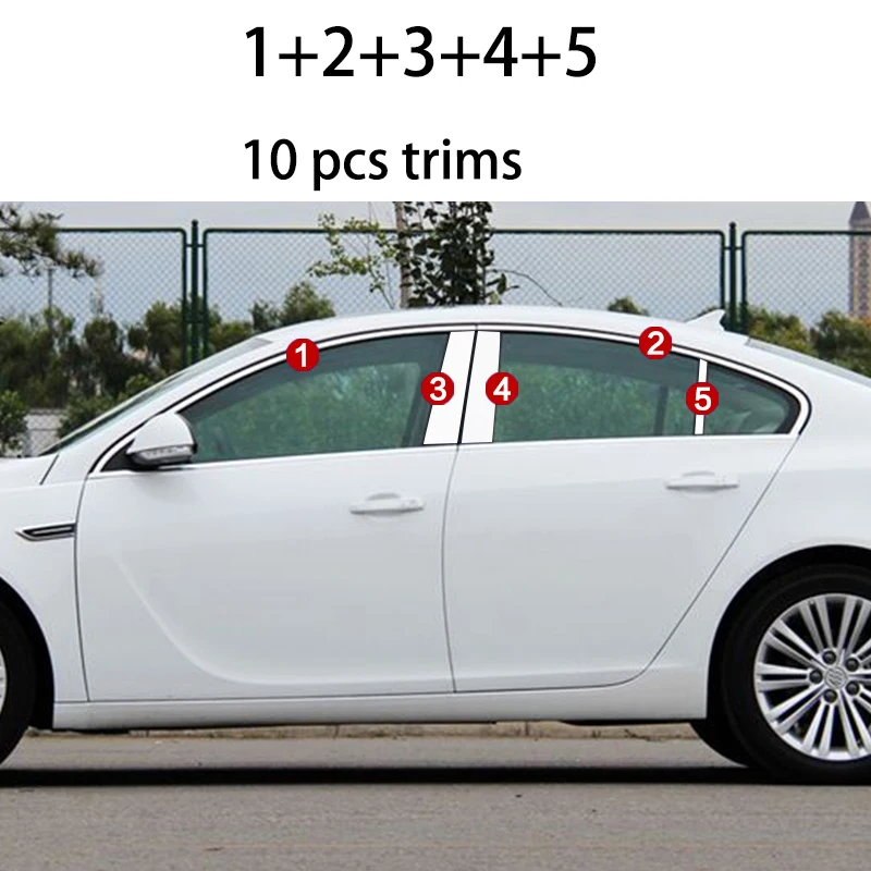 Lsrtw2017 304 нержавеющая сталь окна автомобиля планки для buick regal 2008 2009 2010 2011 2012 2013 Opel Insignia