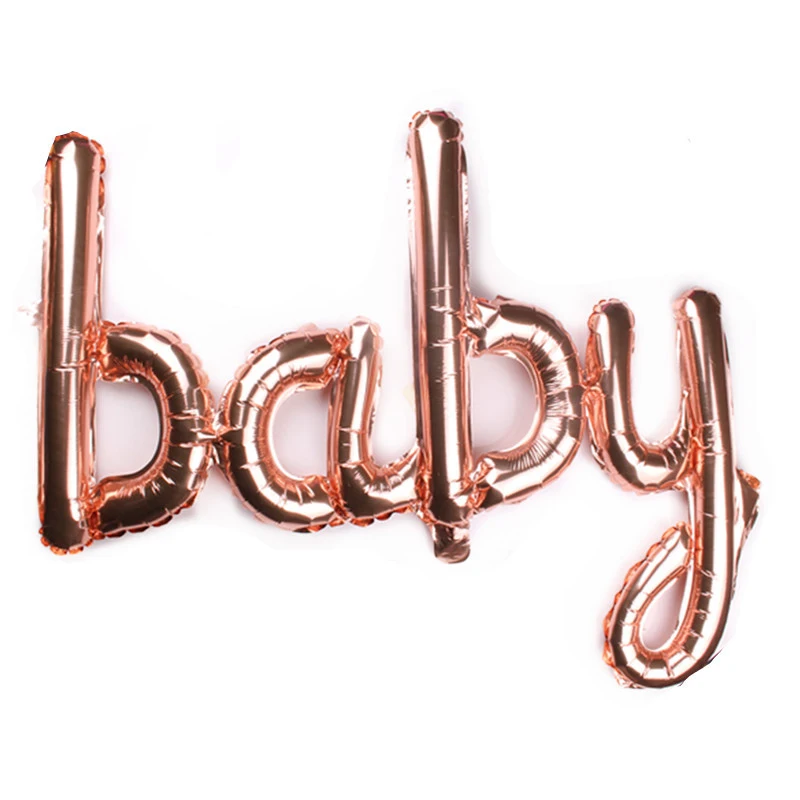 Baby Shower розовое золото звено один комплект одежды для маленьких мальчиков и
