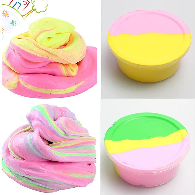 Пушистый Floam Slime Mud IY резиновая губка для детей и взрослых антистрессовая и расслабляющая цветная глиняная игрушка