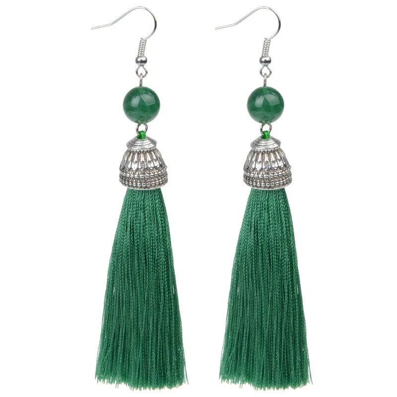 Женские винтажные серьги подвески с натуральным камнем|earrings dangle|tassel drop earringstassel