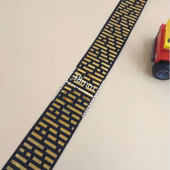 1.5 дюймовая Эластичная лента с блестками высокого качества шириной 38 мм на лазер 5 метров Декор одежда сумка шляпа женский ремень аксессуары для самостоятельного создания