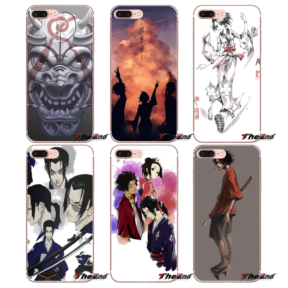 Для Samsung Galaxy S2 S3 S4 S5 MINI S6 S7 edge S8 S9 Plus Note 2 3 4 5 8 Coque Fundas Samurai Champloo прозрачный мягкий