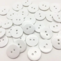 200pcs 18mm white round resin sewing button embellishments 2 holes shirt buttons scrapbooking cardmaking