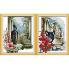 Вечный любовь Афины чувство китайский крестиком наборы экологический хлопок ткань 11CT 14CT DIY рождественские украшения для дома