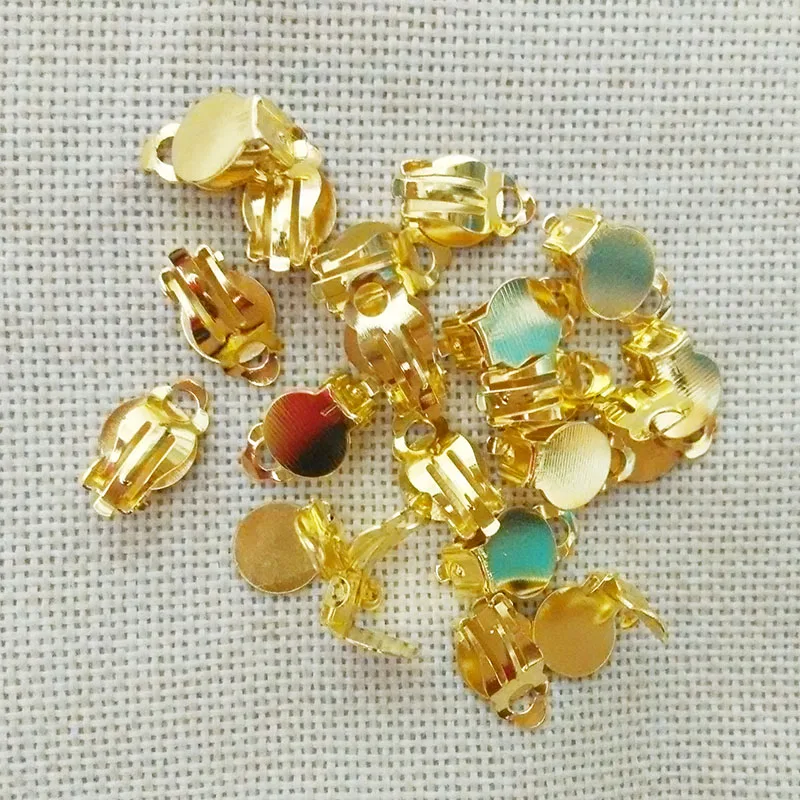 Основание для изготовления ювелирных изделий клипсы без прокола ушей проколы