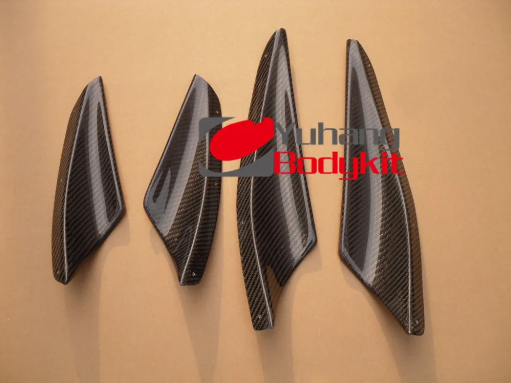 4 шт. сплиттер для переднего бампера из углеродного волокна|cf| |