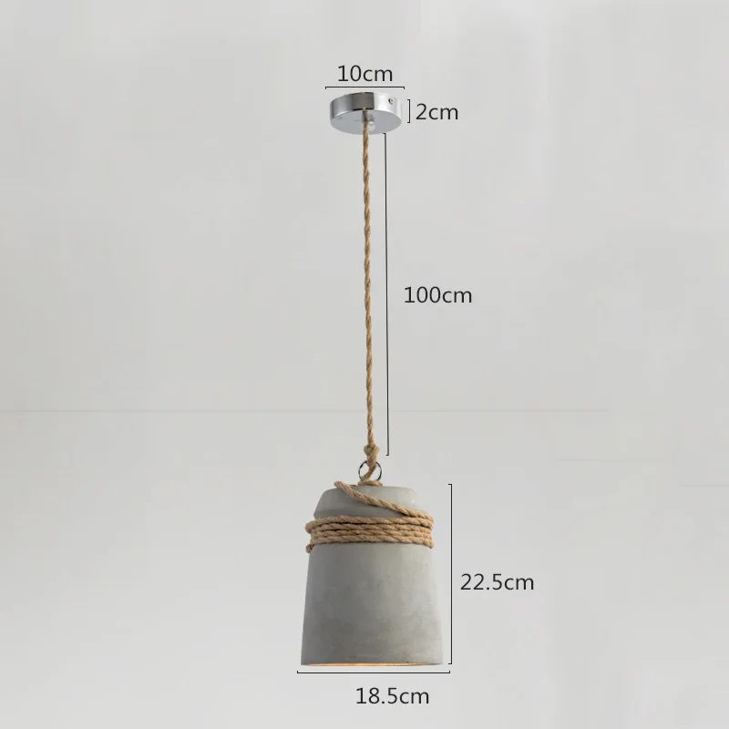 

Industrial Retro Pendant Lamps Cement Hanging Lights Vintage Creative Indoor Pendant Lights Bar Restaurant Concret Light 110v 22