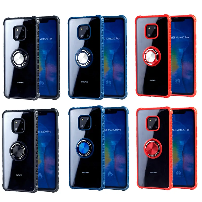 Чехол для телефона Huawei P30 Mate 20 PRO Lite Nova 4e ударопрочный чехол подставка прозрачный