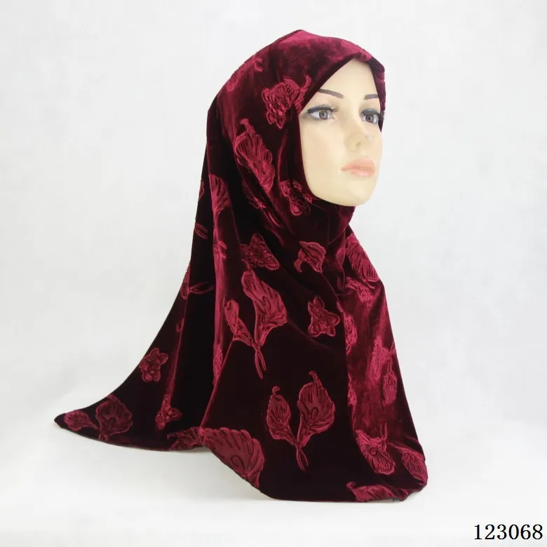 Pleuche толстые хиджаб underscarf Шапки женские вечерние шарф Индонезии женщин ислам