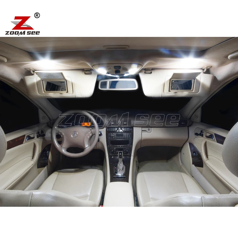 Комплект светодиодных ламп для салона Mercedes Benz C class W202 C220 C230 C280 C36 AMG (1993-1999) 11 шт. |