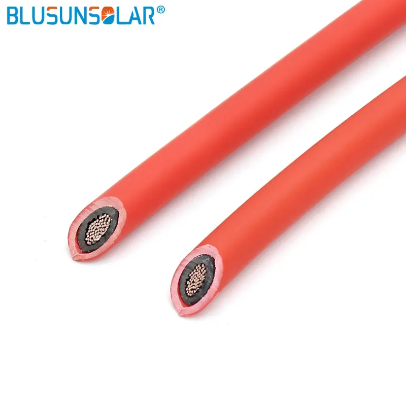 10 м одобрение TUV черный красный 4.0mm2(12AWG) кабель для солнечных модулей кабель устойчив к ультрафиолетовым лучам изоляция из сшитого полиэтилена для фотоэлектрической системы C40S1862RD