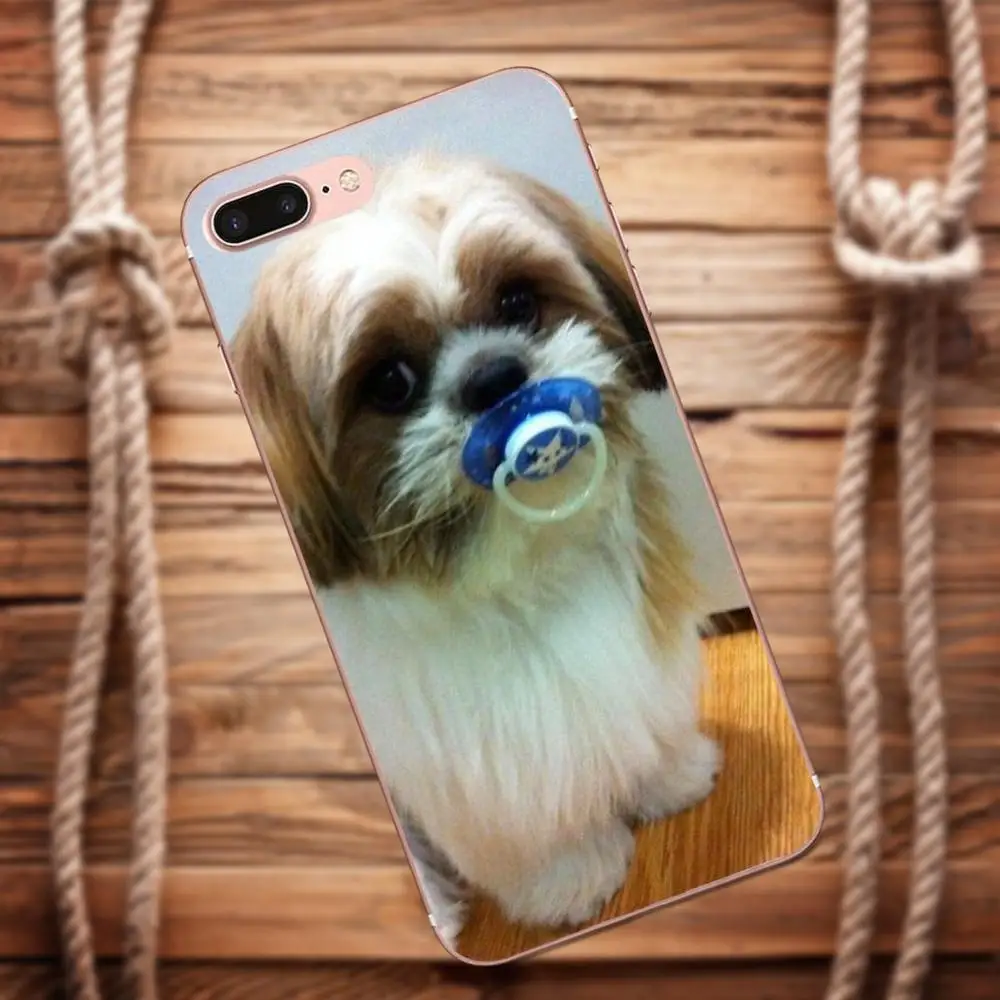 Vvcqod для samsung Galaxy A3 A5 A7 J1 J2 J3 J5 J7 2015 2016 2017 Мягкие TPU Капа Любовь довольно ши тцу