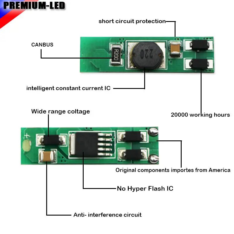 Нет Hyper Flash 21 Вт Янтарный 1156 BA15s P21W 7507 светодиодные лампы для автомобиля Honda Hyundai Mazda
