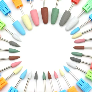 Фреза силиконовая для маникюра и педикюра, аппарат для маникюра и кутикулы, 1 шт., 28 типов