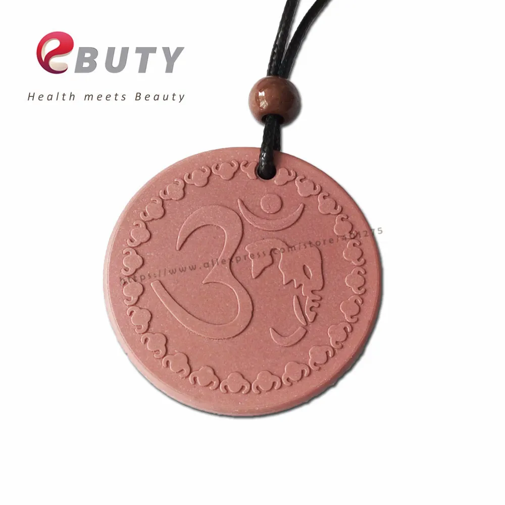 Оптовая продажа кулон с квантовой энергией Ом красные круглые подвески