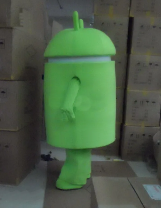 Можно мыть водой EVA материал Android Робот талисман костюмы ходьба мультфильм одежда