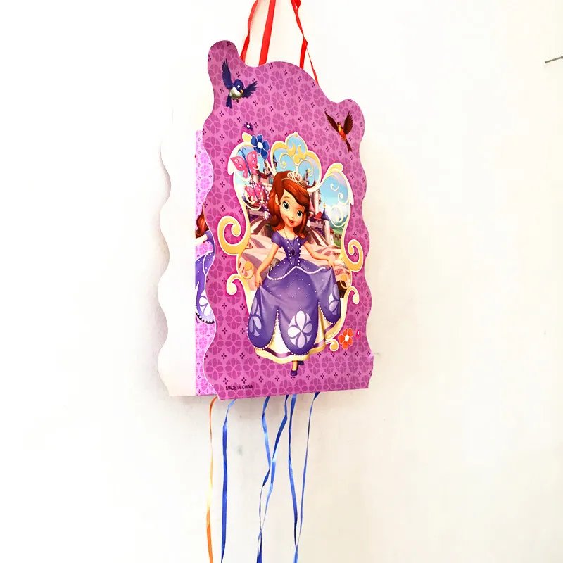 1 компл./лот София Прекрасная складной pinata Дети День рождения украшения игры