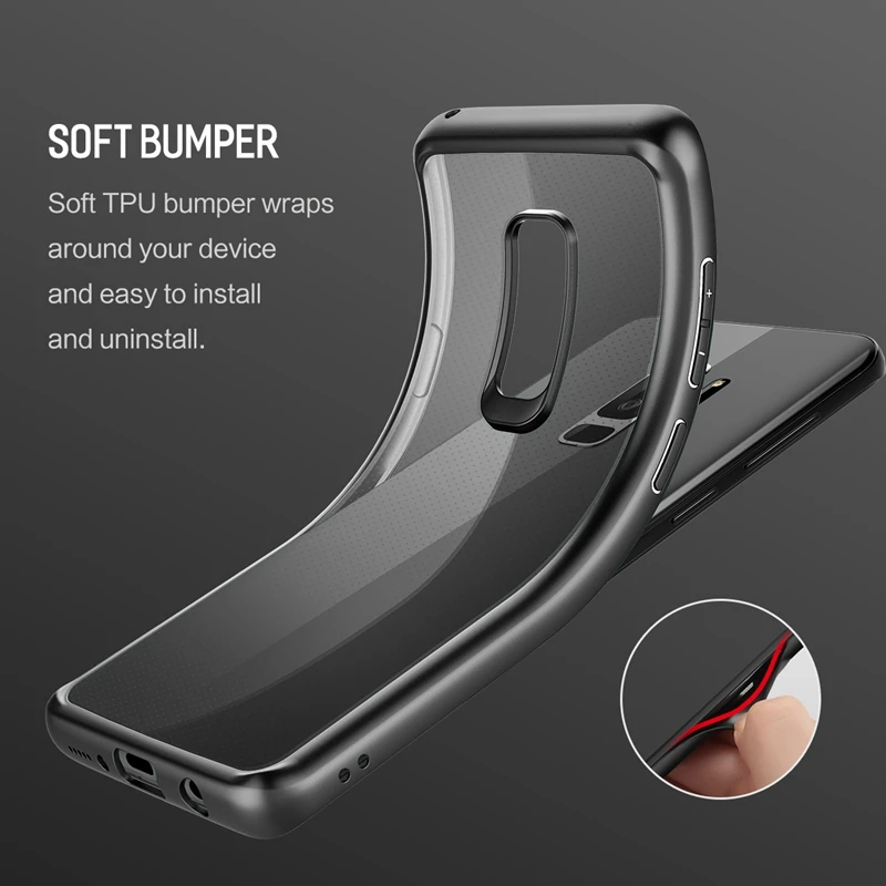 Slim Transparent Case for Galaxy S9 Plus Premium TPU+PC Anti-knock Phone Samsung S9+ |