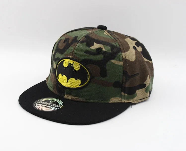 Супермен Бэтмен дети мультфильм девочки Мальчики Хлопок Snapback летняя кепка