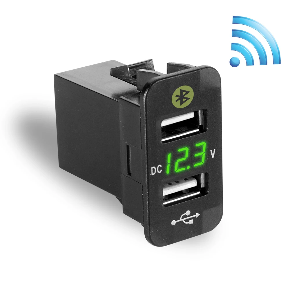 Автомобильный USB прикуриватель устройство для быстрой зарядки с Bluetooth двойным