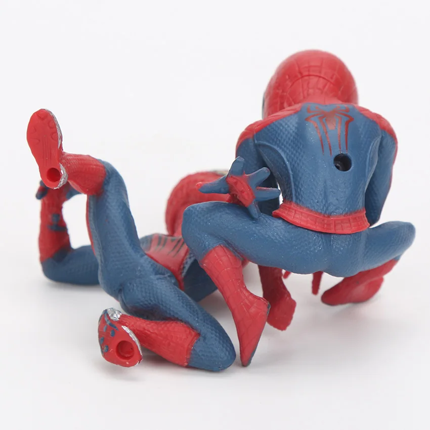 6,5-8 см 6 шт. игрушки Marvel Мстители Человек-паук лизардман Набор фигурок супергерой Человек-паук ПВХ фигурка Коллекционная модель куклы