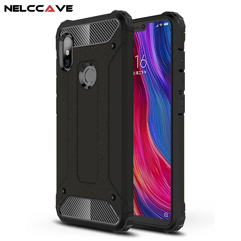 Luxury Rugged Soft Cover For Redmi Note 6 Pro 5 Anti Knock Phone Case Hybrid Hard Tough Dual Layer Armor Shockproof |