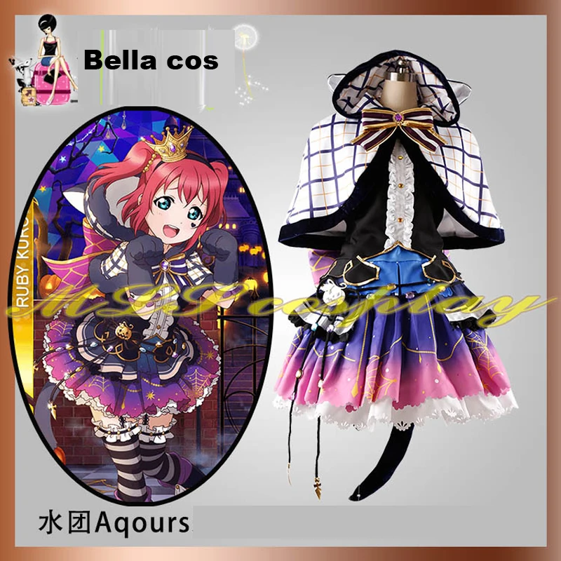 Индивидуальный размер Lovelive sunshine Aqours Ruby Kurosawa косплей костюм Униформа платье