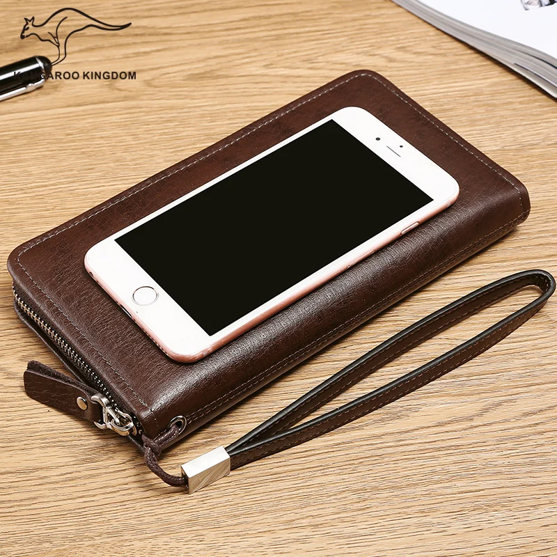 Кенгуру Королевство известный бренд модные мужские кошельки Длинные из