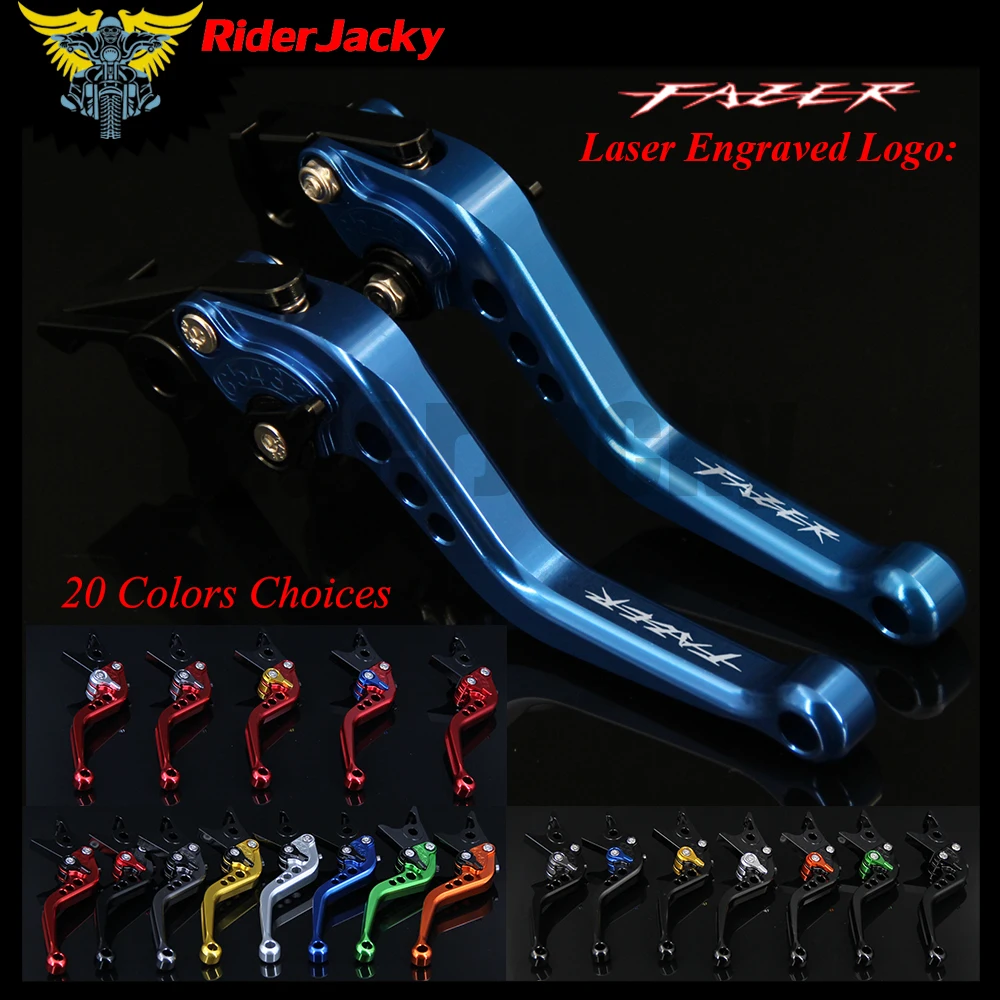 RiderJacky CNC регулируемые 14 7 см короткие рычаги тормоза сцепления для Yamaha FZS 600 Fazer 1998