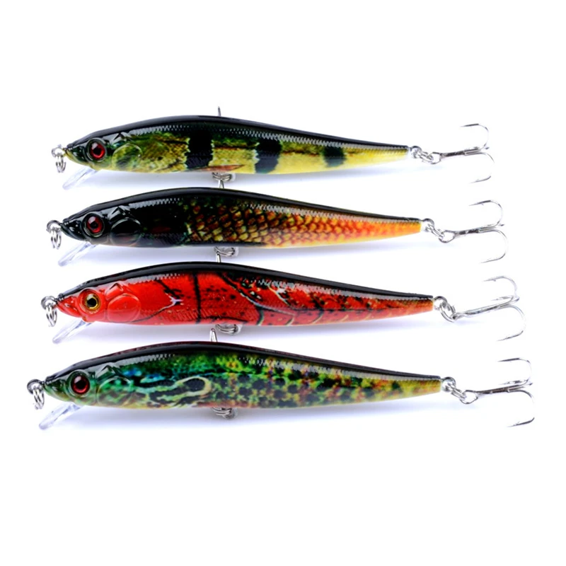 4pcs/lot 10cm 10g Minnow Fishing Lure Wobblers Crankbait artificiais pesca Japan Hard Bait fishing tackle 2018 Latest Set | Спорт и