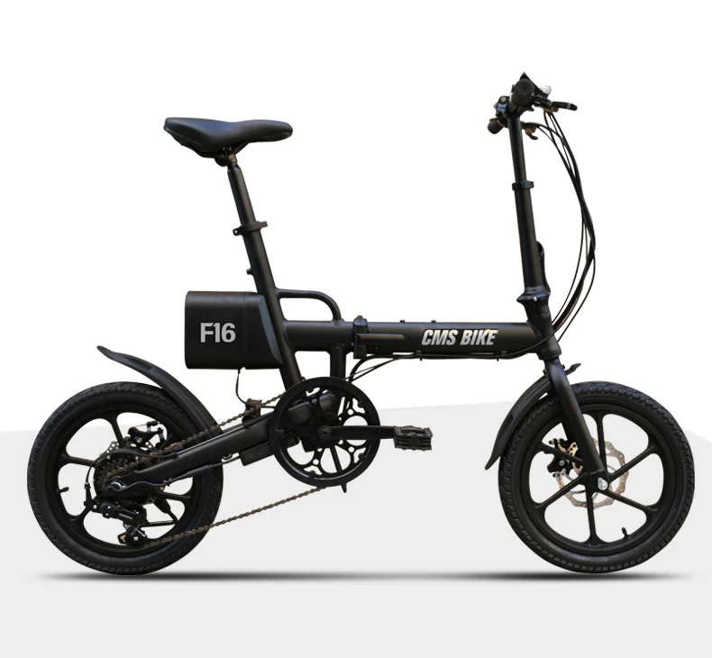 Складная литиевая батарея электрического велосипеда город ebike 16 дюймов 36 в 250 Вт