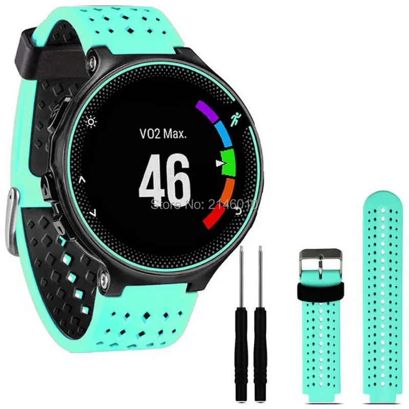 Сменные спортивные двойные силиконовые браслеты ремешок для часов Garmin подходит