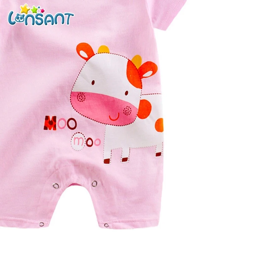 Летний детский комбинезон lonсант для мальчиков и девочек одежда унисекс