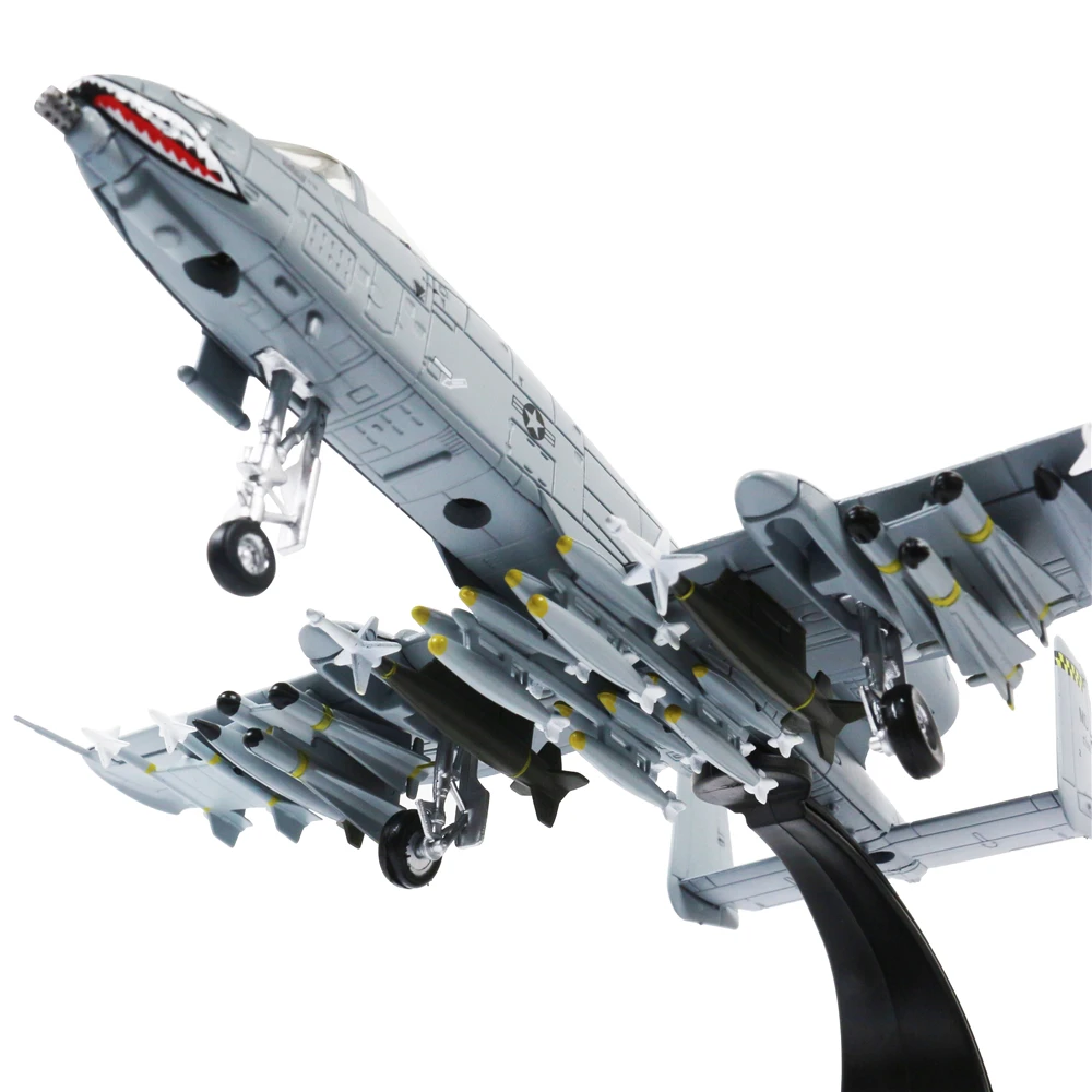 1/100 масштаб A 10A Thunderbolt II металлический боец Военная Модель литья под давлением