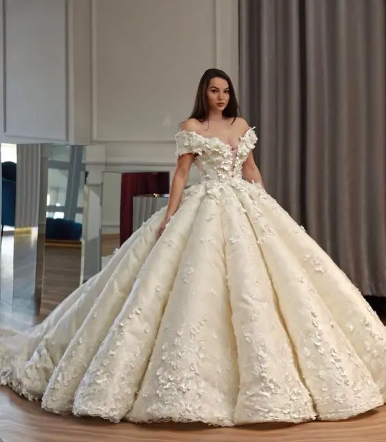 Eslieb высококачественное бальное кружевное свадебное платье 2019 | Свадьбы и