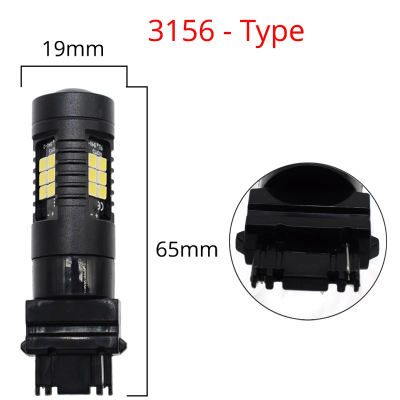 3156 R5W светодиодный H4 H7 H8 P13W 1156 BA15S P21W светодиодный BAU15S PY21W BAY15D светодиодный лампы 1157 P21/5 3030 21SMD 12 V-24 V Авто лампы противотуманных фар автомобиля светодиодный - Испускаемый цвет: 3156