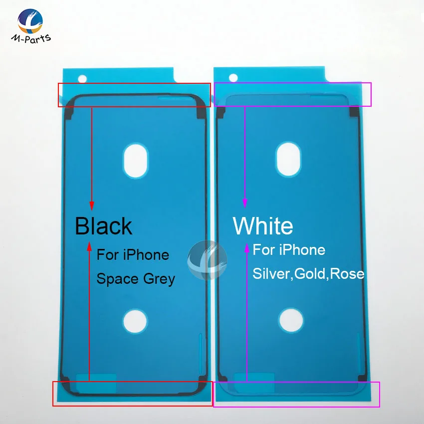 100pcs Waterproof Sticker For iPhone SE2 11 Pro 6S 7 8 Plus X XS MAX XR LCD Display Frame Bezel Seal Tape Glu 3M Adhesive Repair |