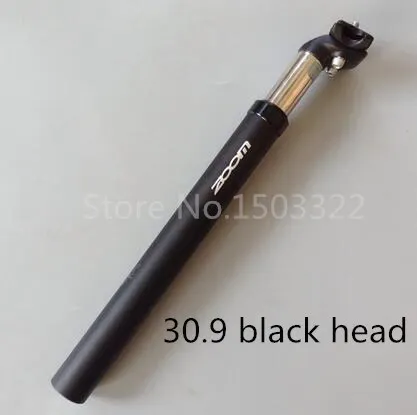 30.8 30.9 black head Зум Алюминиевый велосипед задний амортизатор амортизации Подвеска Подседельный штырь 27,2/28,6/30,4/30,9/31,6X350 мм Подседельный штырь для горного велосипеда - Цвет: 30.8 30.9 black head