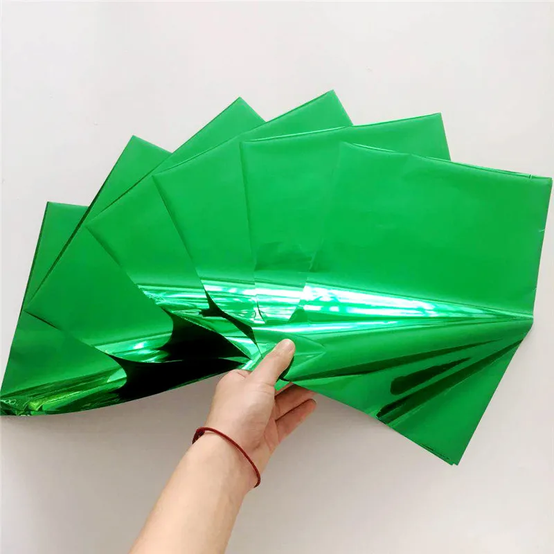

Myfoils 50 sheets A4 green color hot stamping foil for toner reative for label/wedding invitation cards/business cards