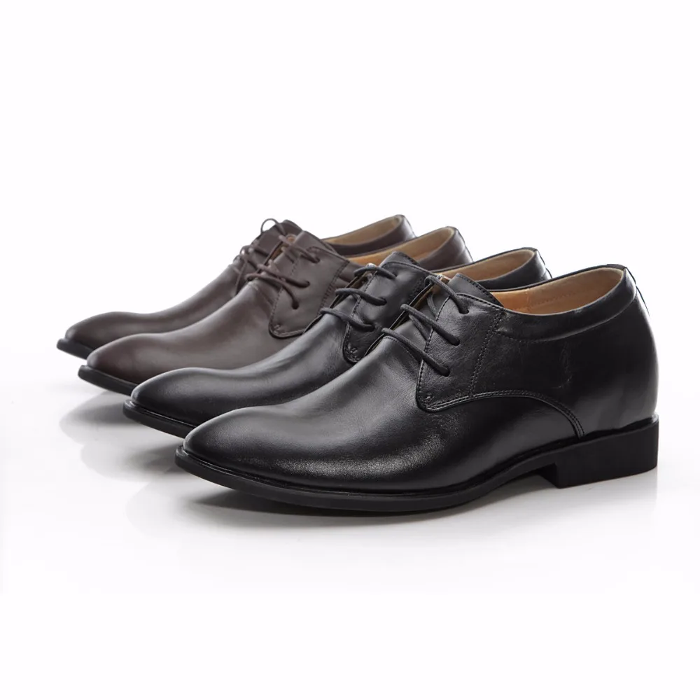 Новинка 2018 мужские классические оксфорды из 100% натуральной кожи увеличивающие