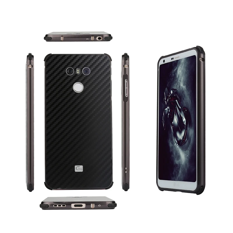 ZEALLION для LG G6 роскошная оправа из металлического алюминия + углеродное волокно