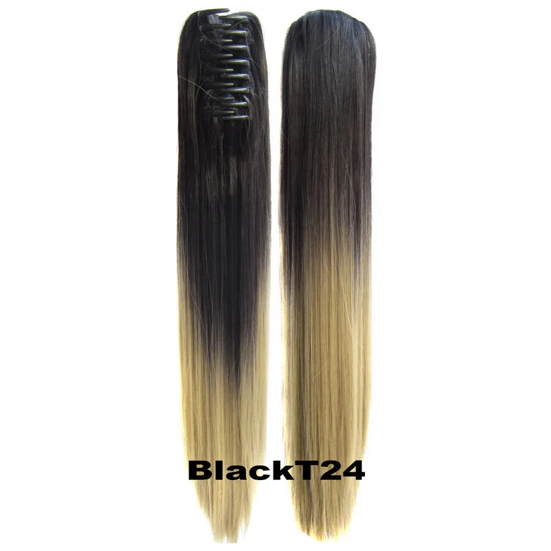 Женщины дамы Косплей 22 &quot/55 см Длинные Прямые Красочный Ombre Щековая Коготь