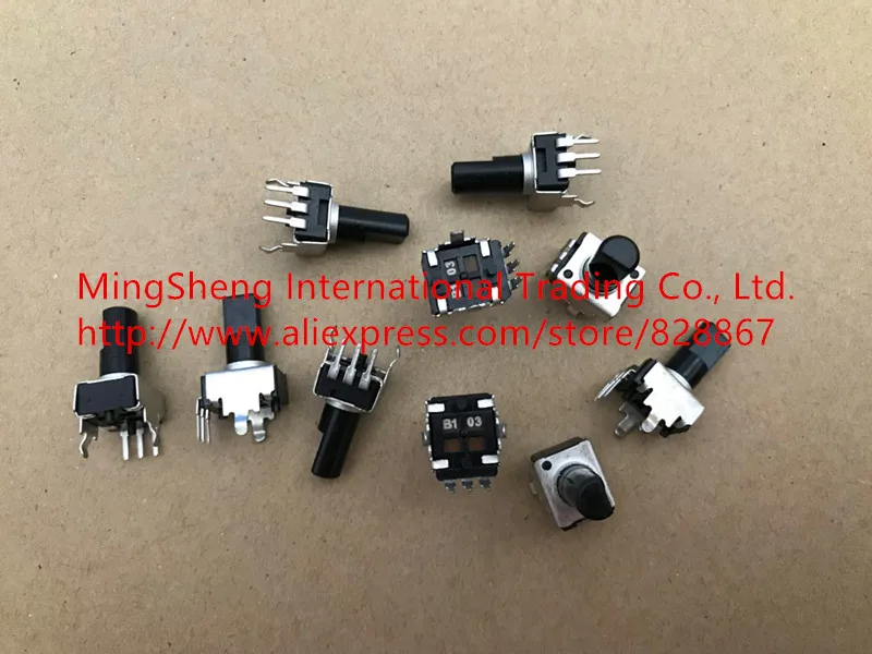

Original new 100% RV09 type upright adjustable potentiometer adjustable resistance B5K B10K B20K B50K B100K half shaft (SWITCH)
