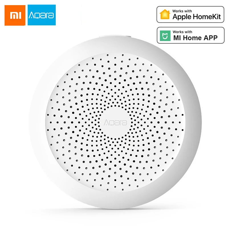 Новейший Aqara концентратор mi Gateway с RGB светодиодный ночной Светильник смарт-работа