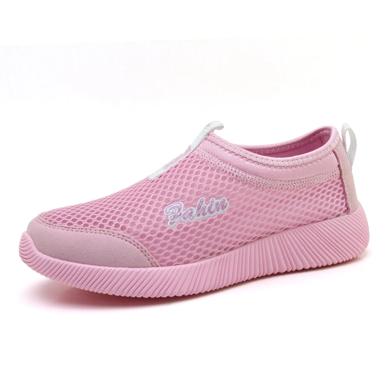Новая дизайнерская женская обувь Повседневное Лето 2017 Mesh Slip-On Туфли без каблуков
