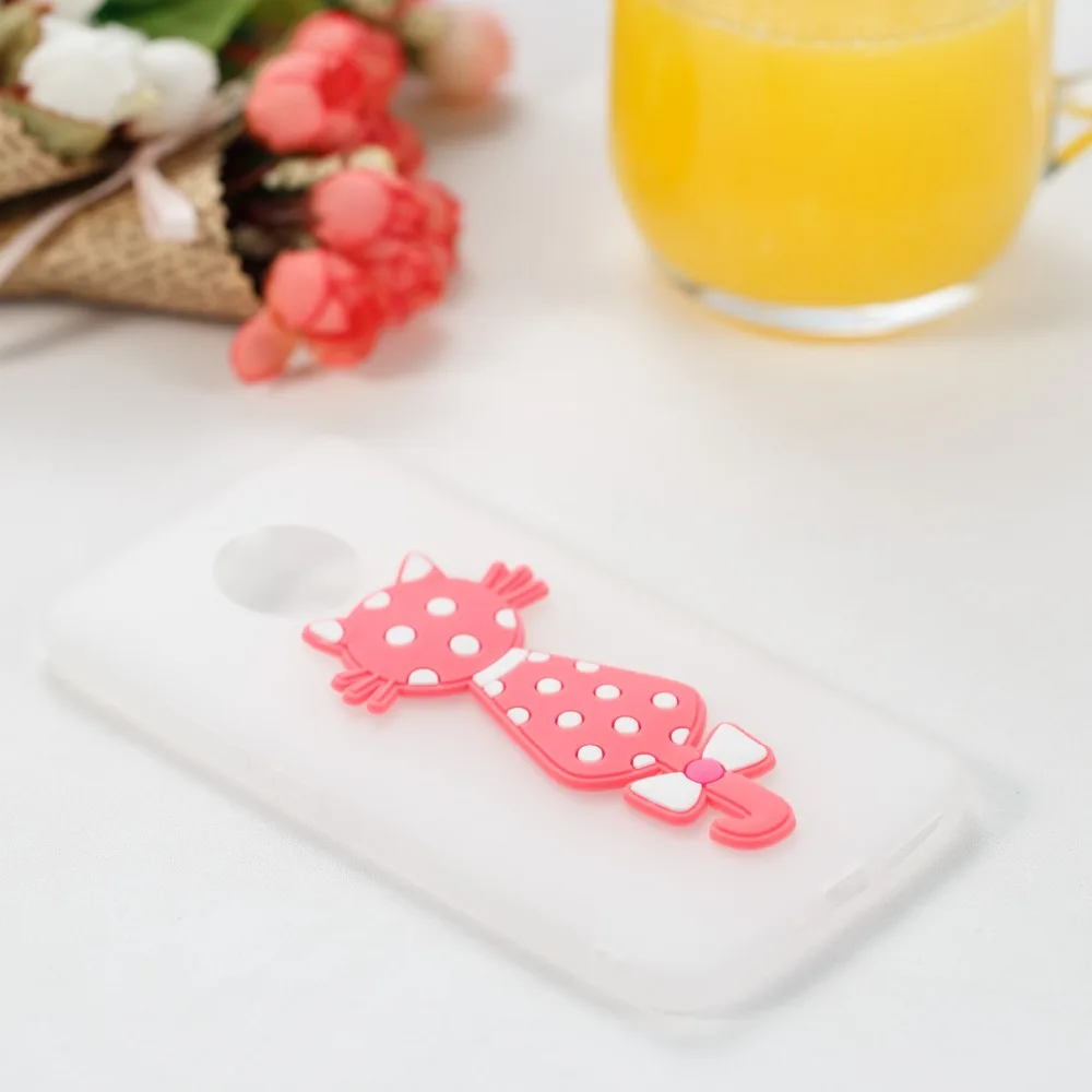Himtop ТПУ телефона чехол для Motorola G5 плюс мягкий силиконовый милый Кот Мода Moto C E4