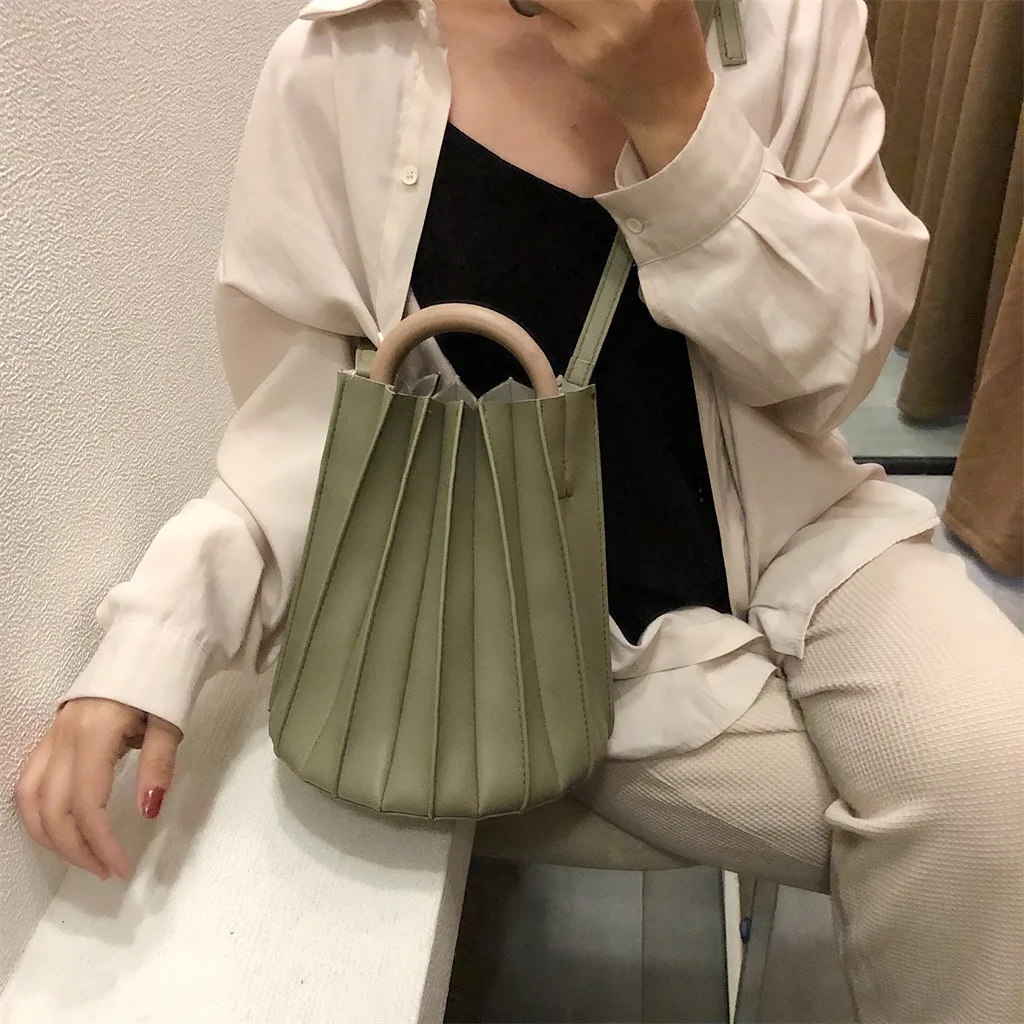 MOLAVE сумки твердые сумки для женщин Ретро чистый цвет кожаная сумка Bouffant Tote Сумка почтальон новая пляжная упаковка 9429