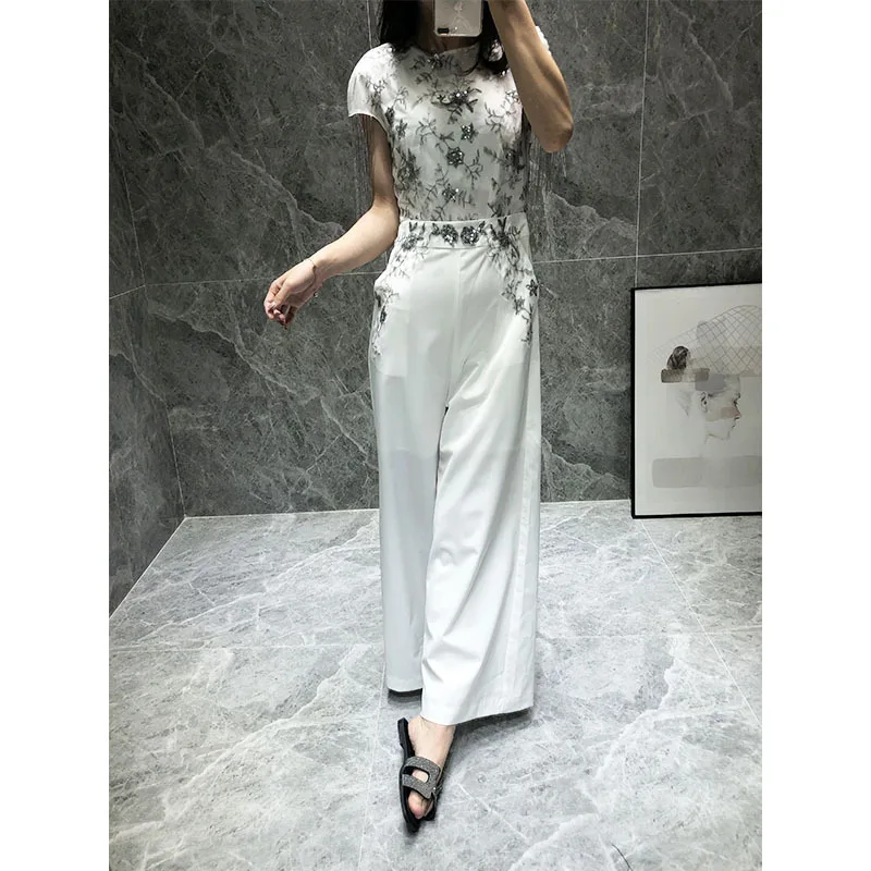 

Good fashion tassel sleeve beading women jumpsuits